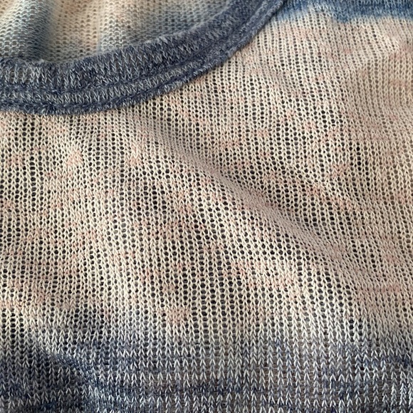 Anthropologie Eri & Ali size small beach swim swimsuit cover up blue beige pink - Picture 7 of 9